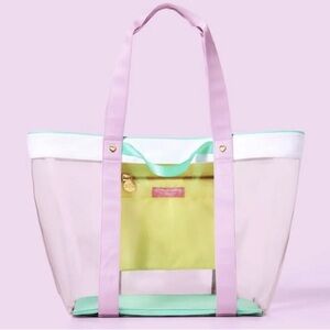 Stoney Clover Lane for Target Clear Tote with Pastel Pink, Yellow, and Teal